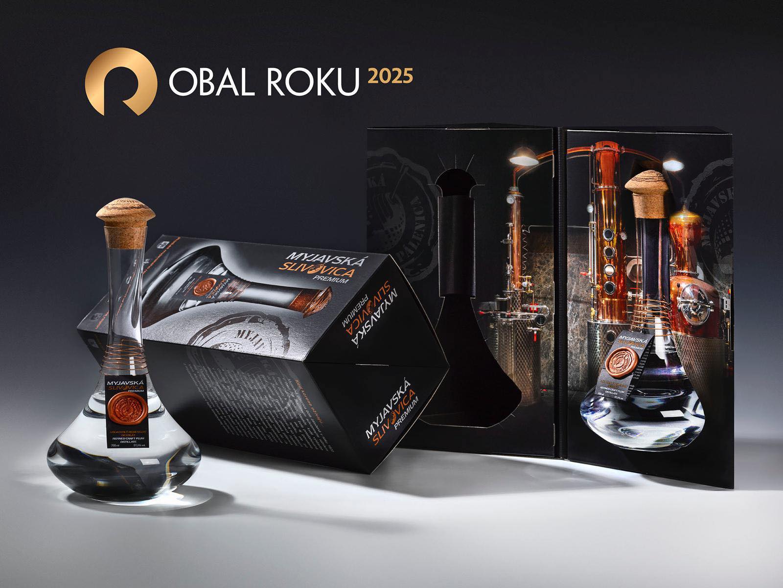 Myjavská Slivovica Premium — Obal roka 2025
